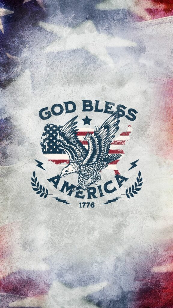God Bless America Bible verse wallpaper