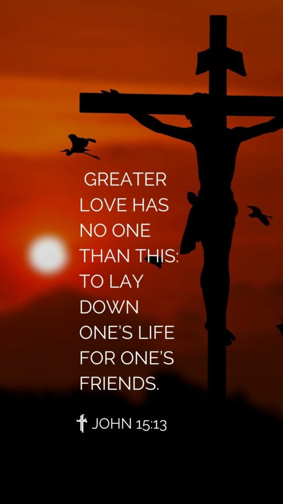 John 15:13 Bible verse wallpaper