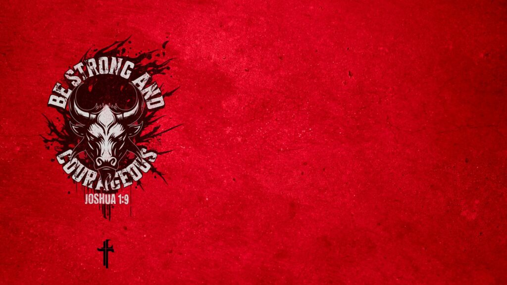 Be Strong Desktop Wallpaper Bible verse wallpaper
