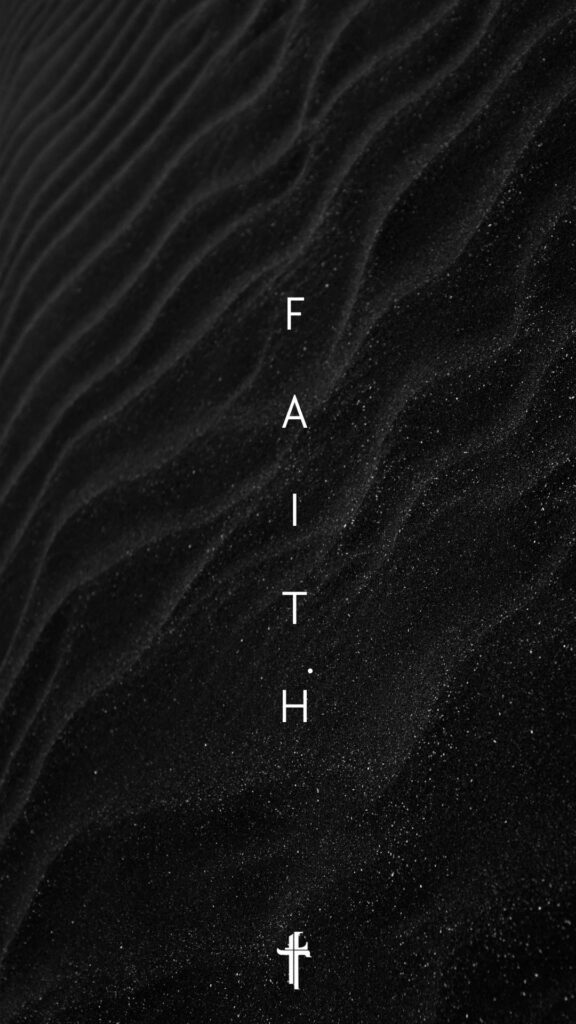 Faith on Black Bible verse wallpaper