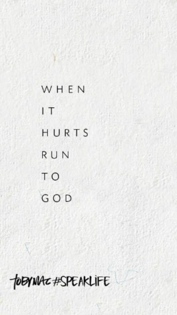 Toby Mac Run to God Bible verse wallpaper