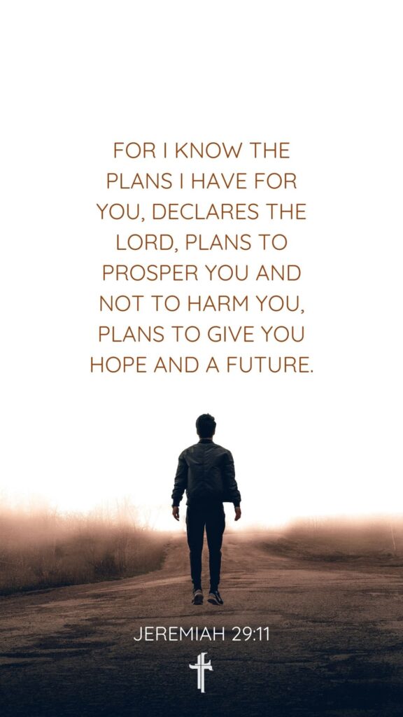 I Know the Plans Bible verse wallpaper